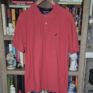 Nautica Men's Polo Shirt in Rich Red